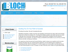 Tablet Screenshot of blochco.com